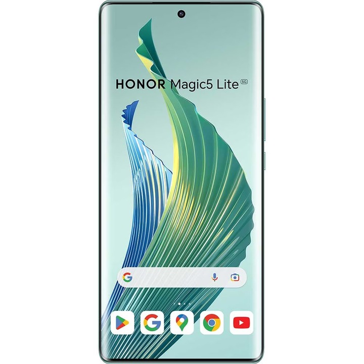 Honor Magic5 Lite mobiltelefon, Dual SIM, 256 GB, 8 GB RAM, 5G, smaragdzöld