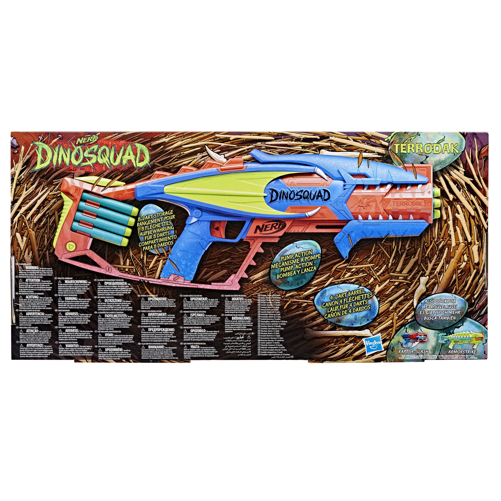 Lança Dardos Nerf Dinosquad Terrodak F6314 Hasbro - Vals Magazine