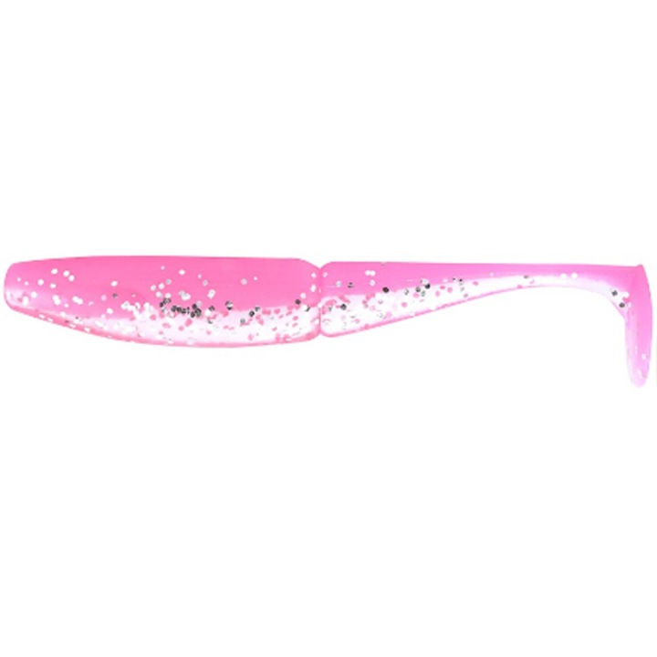 6 db-os szett Sawamura One up 10cm Pink Back Glitter Belly 083, csuka, csuka vagy basszus horgászathoz