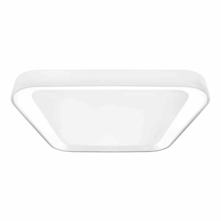 Mennyezeti lámpa, Milagro, Fém/Műanyag, LED, 66W, 50x50cm, Fehér