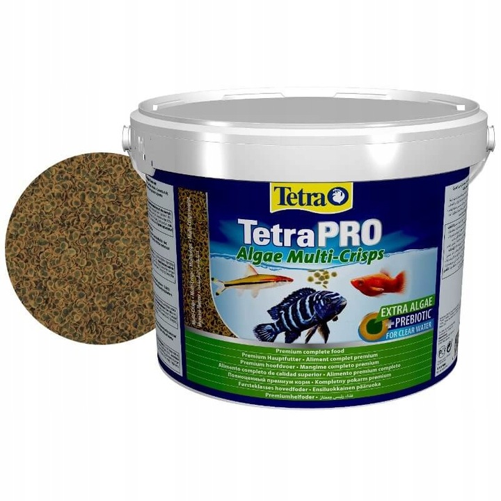 Hrana pentru pesti cu concentrat de alge Algae Multi-Crisps, Tetra, 10 l, 1.9 kg
