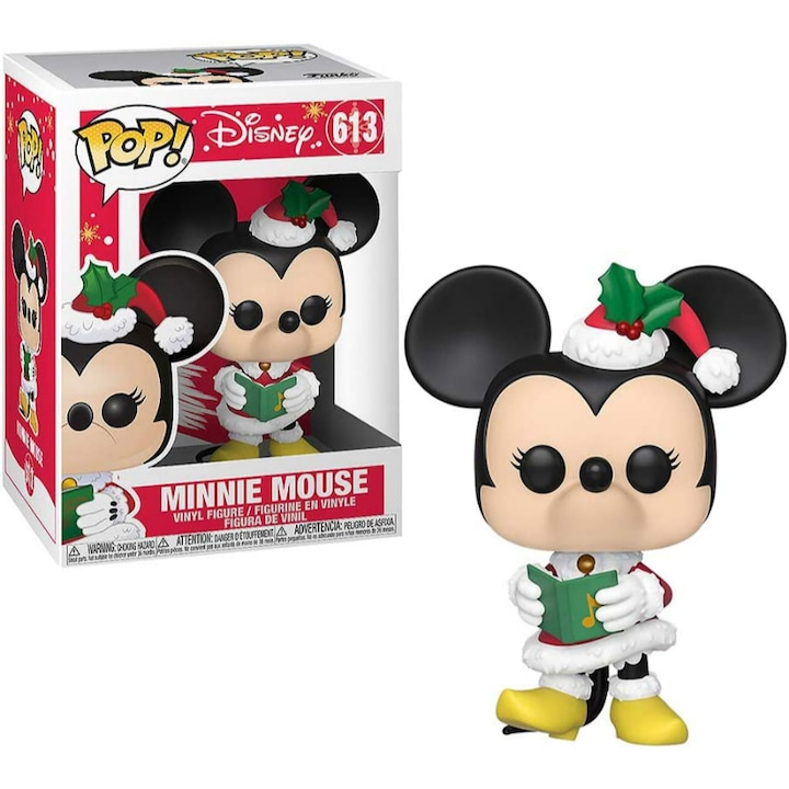 Figurina, Funko, Pop, Disney, Minnie Mouse, Vinil, Multicolor