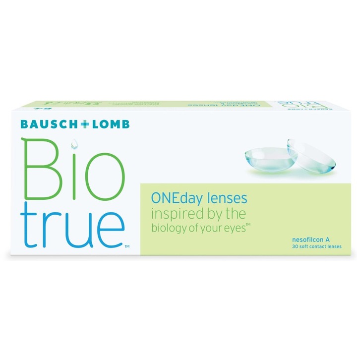 Контактни лещи BioTrue OneDay, диоптър -1.75, 30 бр./кутия