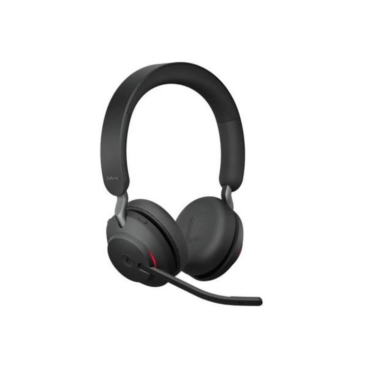 Слушалки с микрофон Jabra Evolve2 65 UC Stereo, Bluetooth, зарядна станция, USB Type-C Black