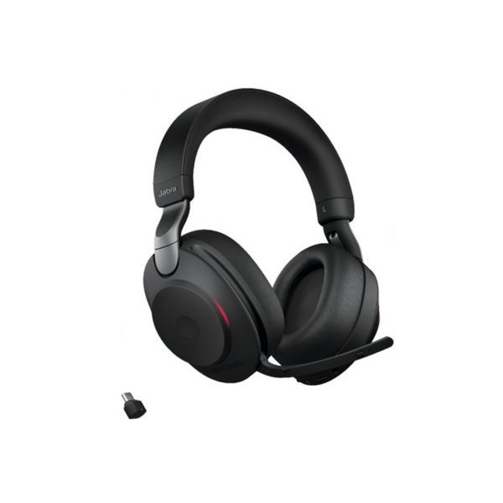 Слушалки с микрофон Jabra Evolve2 85 UC Stereo, USB Type-C, Стойка черна