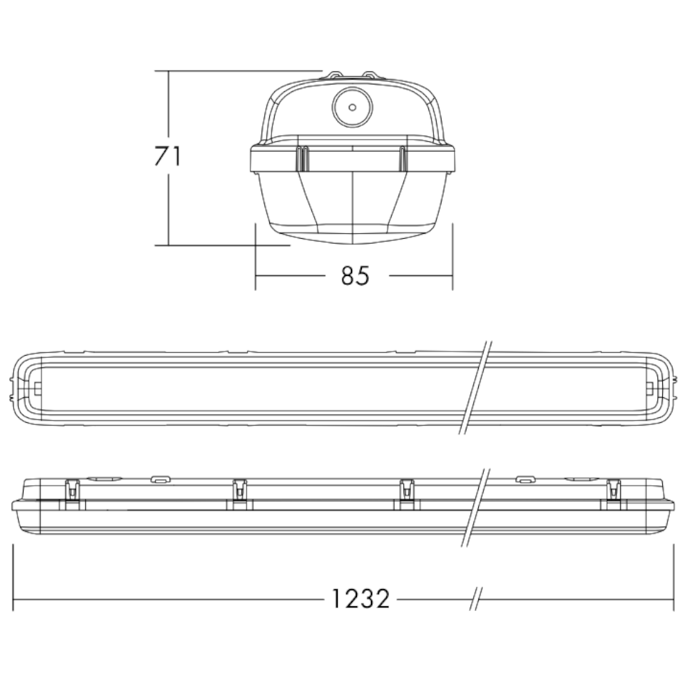 Corp Iluminat Aplicat Led Thorn Julie 96631255 L1200 28W 3200Lm 4000K ...