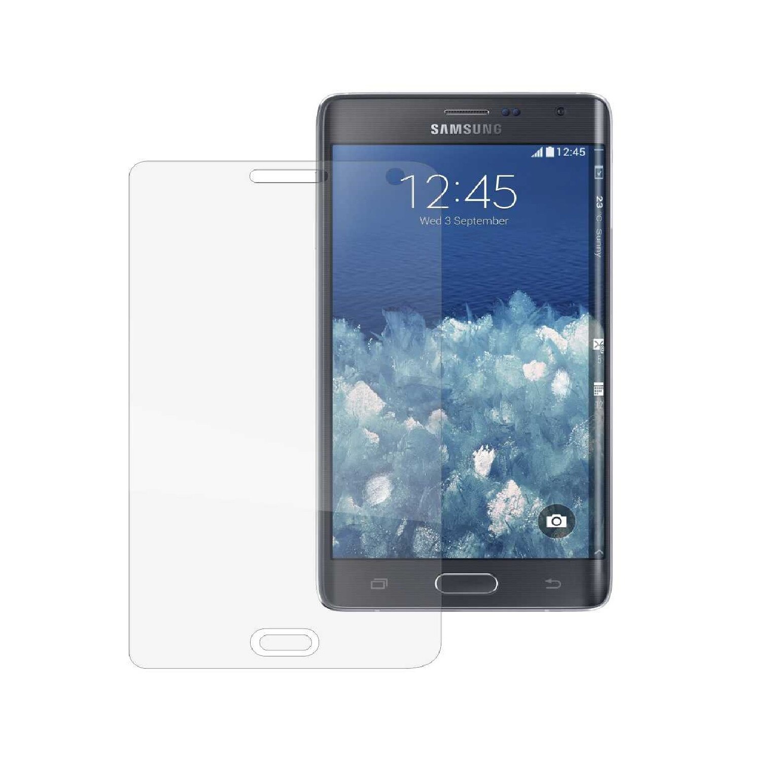 Set 2 Folii Protectie Ecran, Acoperire Totala, Adezive si Foarte Flexibile, Invisible Skinz Ultra-Clear HD pentru Samsung Galaxy Note Edge