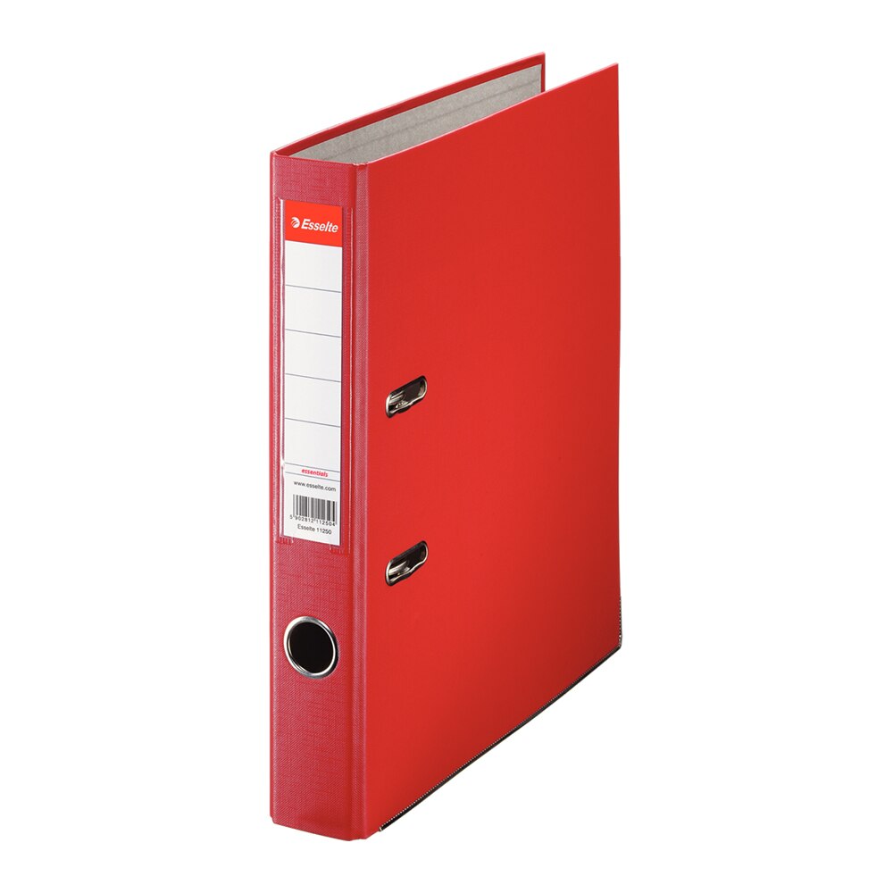 Biblioraft Esselte Economy, rosu, A4, 50mm, PP exterior, carton interior