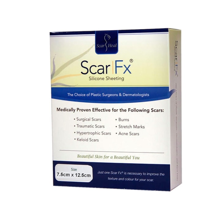 ScarHeal, ScarFix szilikon hegkötés, 7,5 cm x 12,5 cm