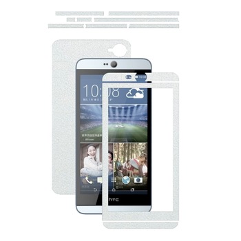 Folie de protectie Carbon Skinz, Husa de tip Skin Adeziv pentru Carcasa, Piele Alba dedicata HTC Desire 826 Folie de protectie Carbon Skinz, Husa de tip Skin Adeziv pentru Carcasa, Piele Alba dedicata HTC Desire 826