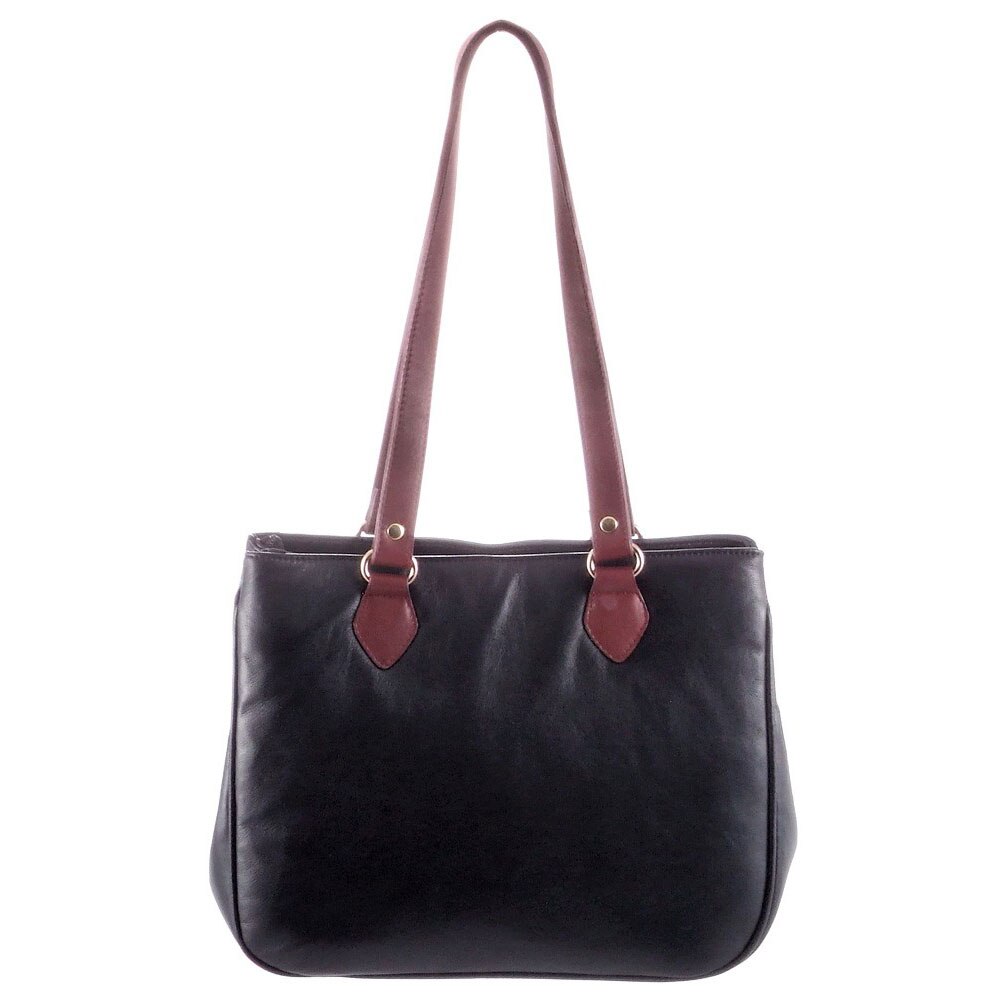 Poseta piele brodata Liza Panait G55111, Casual