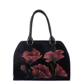 Poseta piele si catifea Liza Panait 20222, Casual Poseta piele si catifea Liza Panait 20222, Casual