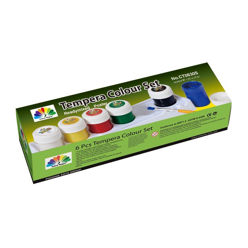 Set 6x30ml culori tempera