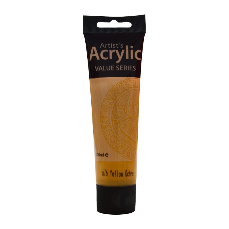 Culoare acrilica 100ml Yellow Ochre Artists Acrylic Phoenix
