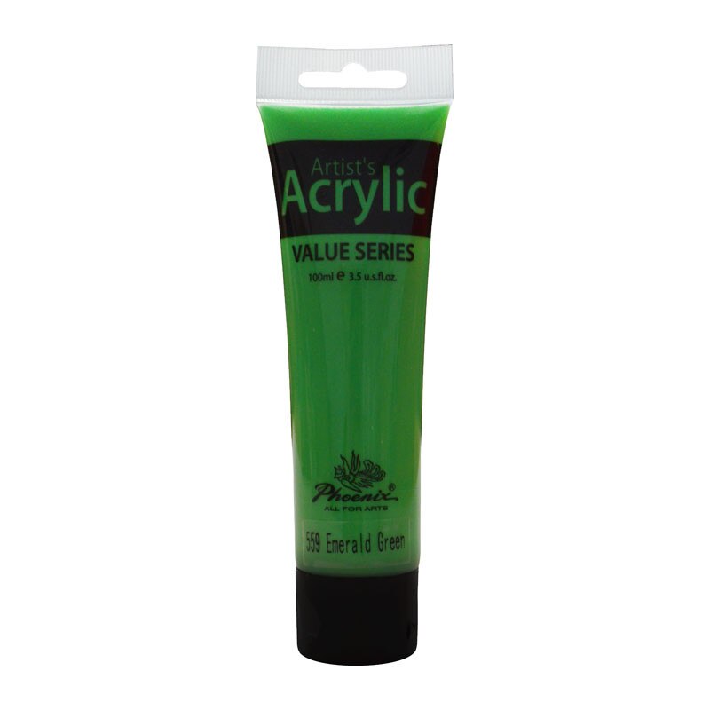 Culoare acrilica 100ml Emerald Green Artists Acrylic Phoenix