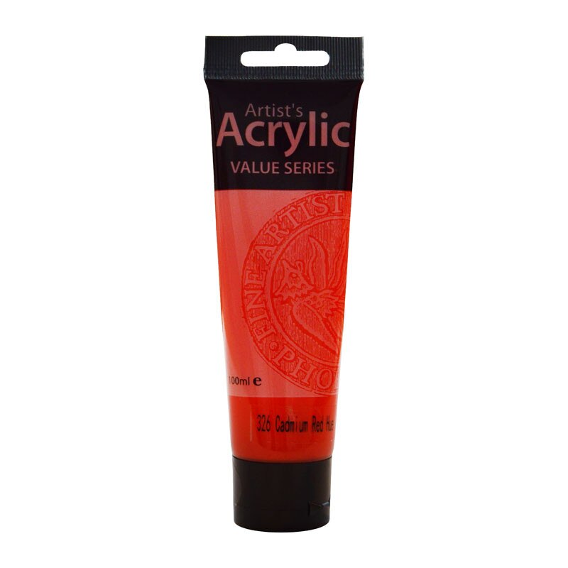 Culoare acrilica 100ml Cadmium Red Hue Artists Acrylic Phoenix