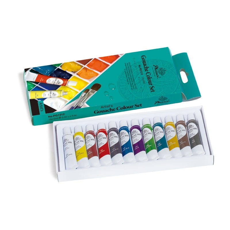 Set 12x12ml culori gouache