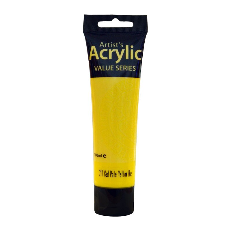 Culoare acrilica 100ml Cadmium Pale Yellow Hue Artists Acrylic Phoenix