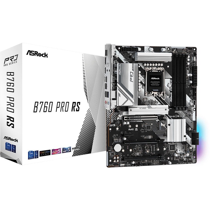 Дънна платка, Asrock B760 PRO RS, LGA1700, DDR5