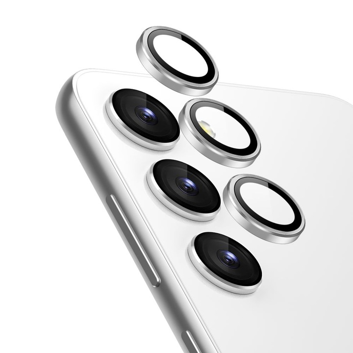 ESR kameralencse üvegvédő Samsung Galaxy S23 / S23+ Plus készülékhez, ezüst