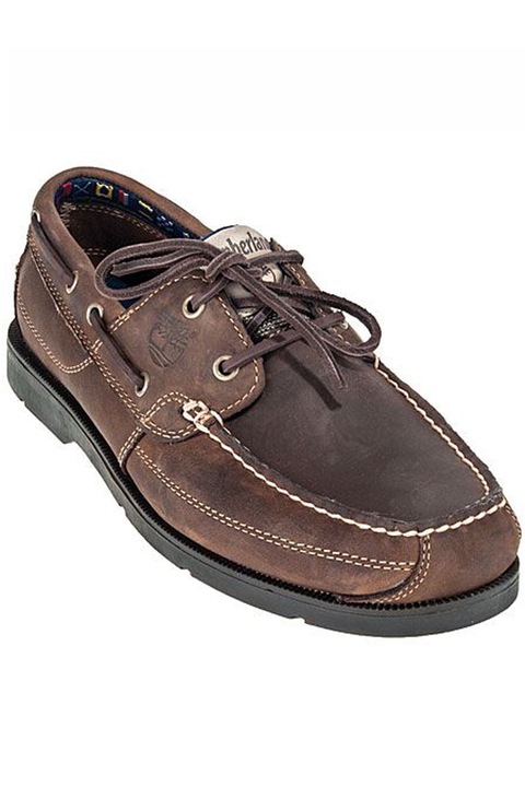 Pantofi pentru barbati, Timberland, Piele naturala, cu sireturi, Maro inchis, 44 1/2 EU