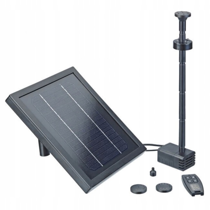 Fantana arteziana LED cu panou solar PondoSolar, Pontec, 4 duze,
