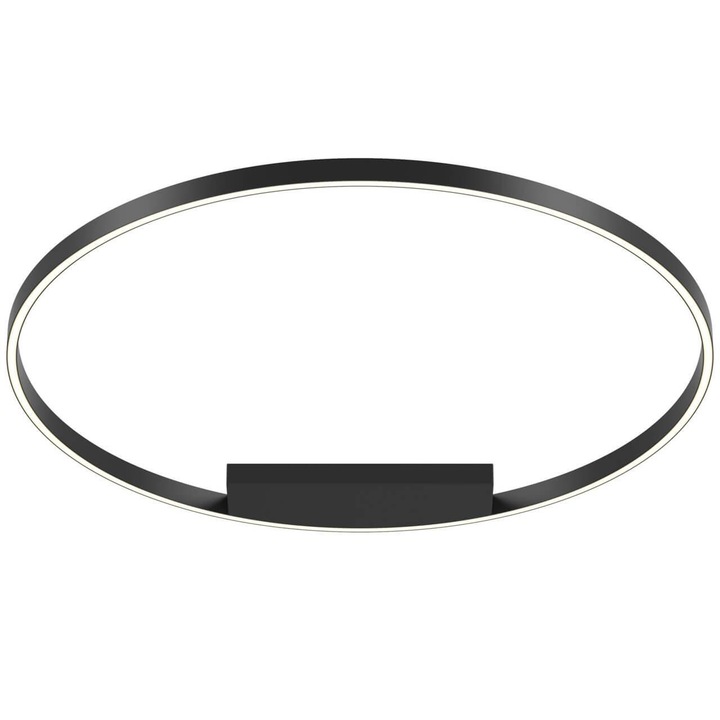 Plafoniera Maytoni Modern Rim, Negru, 1LED, 37W, 1800lm, 3000K, lumina calda