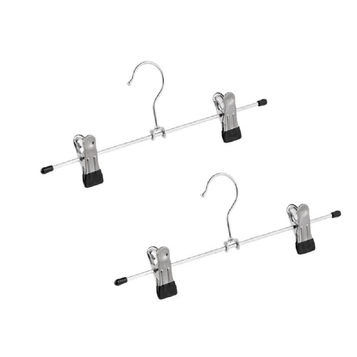 Umerase metalice cu cleme, 2 buc, dimensiune 30 cm