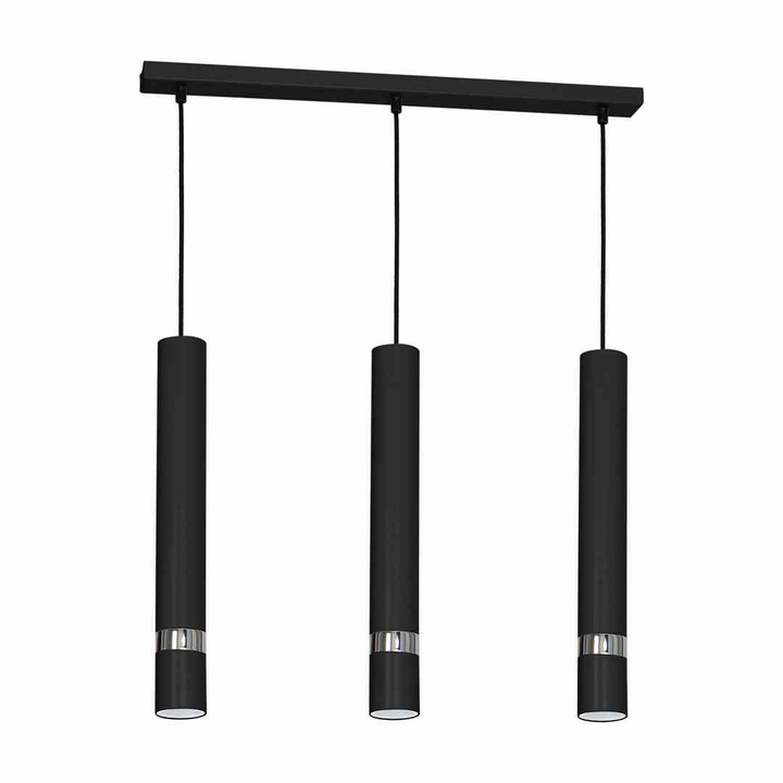 Lampa suspendata, Milagro, Metal, 3xGU10, Negru
