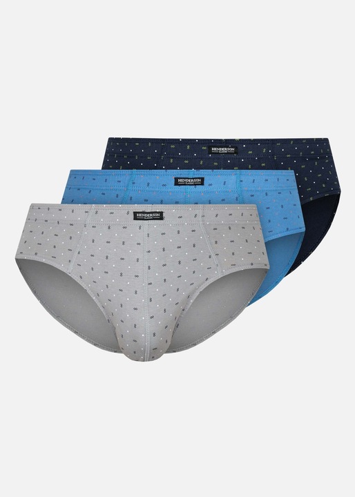 3 pár bugyi készlet, Henderson, Cotton, Multicolor, 1446-K531, M INTL