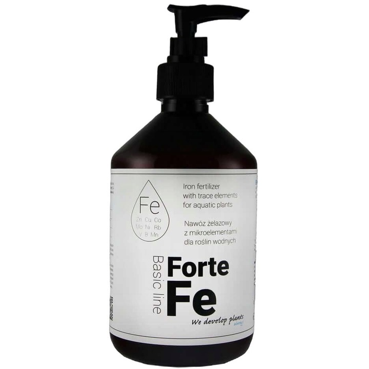 Ingrasamant lichid pentru plante de acvariu Fe Forte, Pentru apa dulce, 500 ml