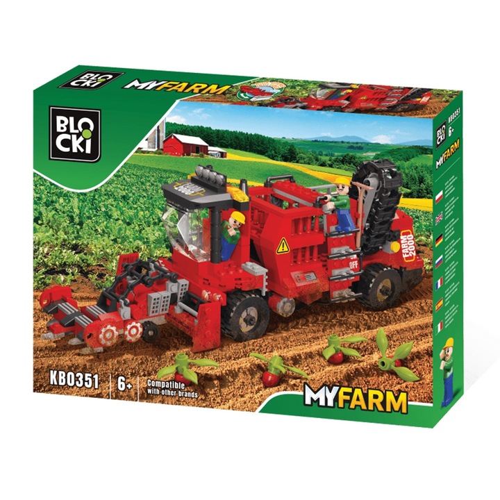 Конструктор Blocki My Farm, комбайн, 456 части