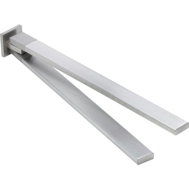 Suport de prosop baie Item, mobil, cu 2 brate, 46 cm, crom mat