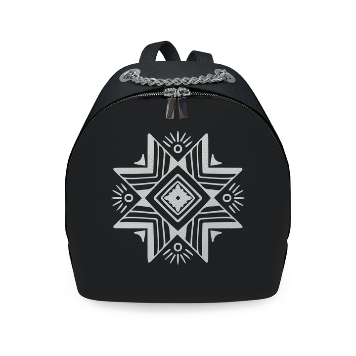 Rucsac din piele naturala personalizat cu print digital, Colloris, RD-01 Etnic 10