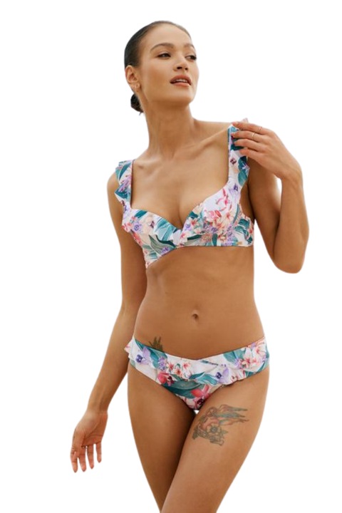 Slip Baie Bae Esotiq Alb, Alb/Imprimeu