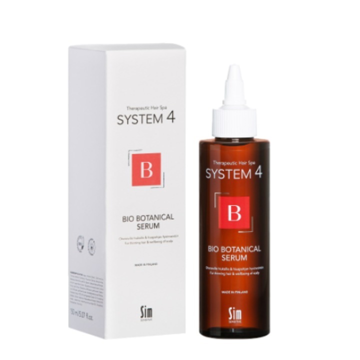 Serum fortifiant Bio Botanical anticadere, regenerant pentru scalpul si parul subtiat System 4 Therapeutical Hair Spa 150ml