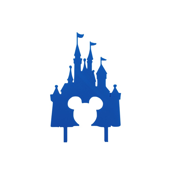 Tortafedő díszítés "MINNIE EGÉR KASTÉLY", kék 15,5 x 10 cm