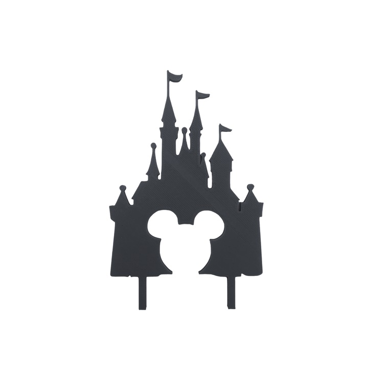 Декорация за торта "MINNIE MOUSE CASTLE", черна 15,5 х 10 см