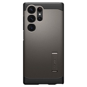 Husa Spigen Tough Armor compatibila cu Samsung Galaxy S23 Ultra Gri
