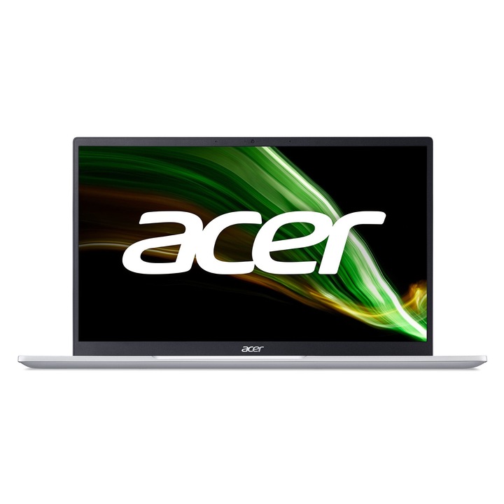Лаптоп Acer Swift 3 SF314-43-R0W7 с AMD Ryzen 7 5700U (1.8-4.3GHz, 8M), 16 GB, 512GB M.2 NVMe SSD, AMD Radeon RX Vega 8, Free DOS, Сребрист