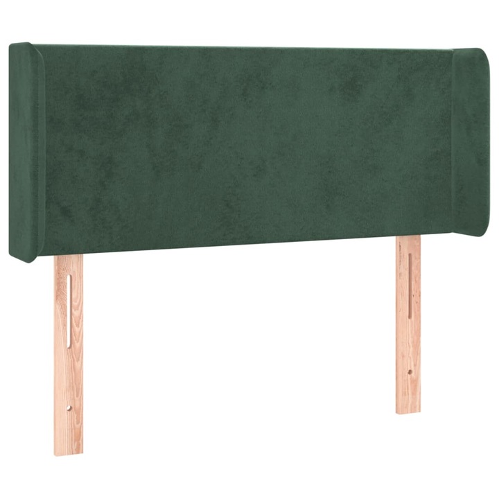 Tablie de pat cu LED vidaXL, verde inchis, 83x16x78/88 cm, catifea, 5.51 kg 3122989