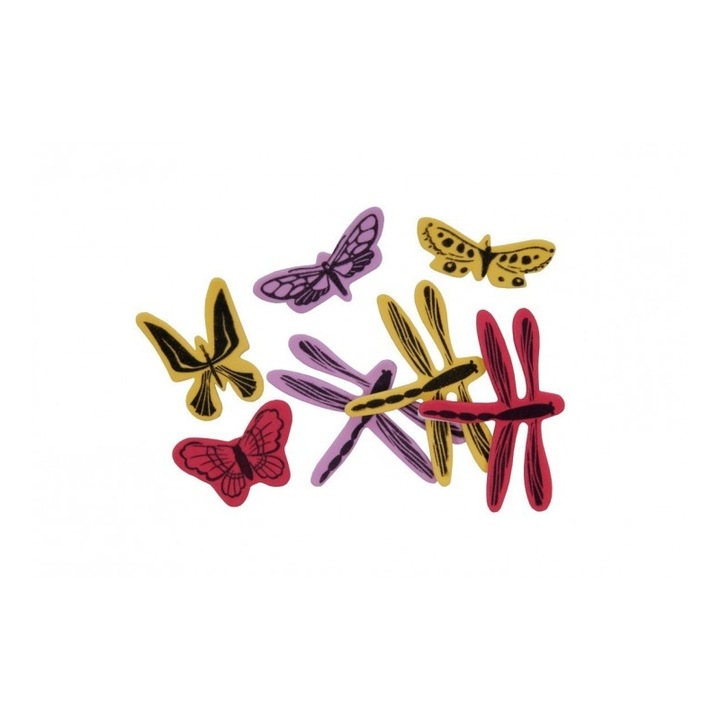 Stickere buretate COLORARTE, 8g fluture/libelula