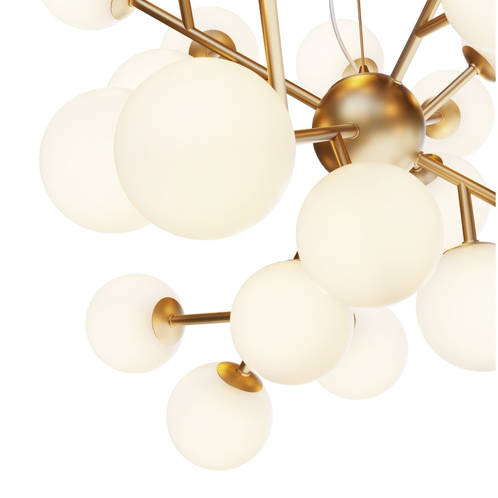 Maytoni Modern Dallas csillár, arany, 24G9, 28W