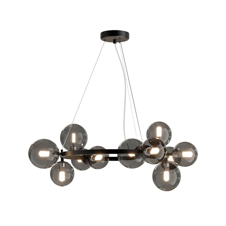 Модерен полилей Maytoni Dallas, черен, 11G9, 28W