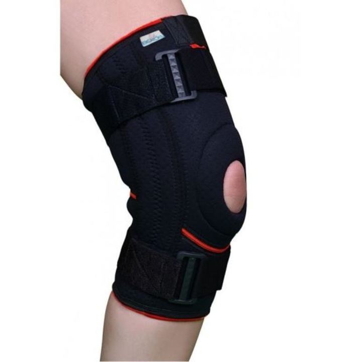 Orteza de genunchi mobila cu insertii laterale, Bercks, neopren, M, 36-38cm