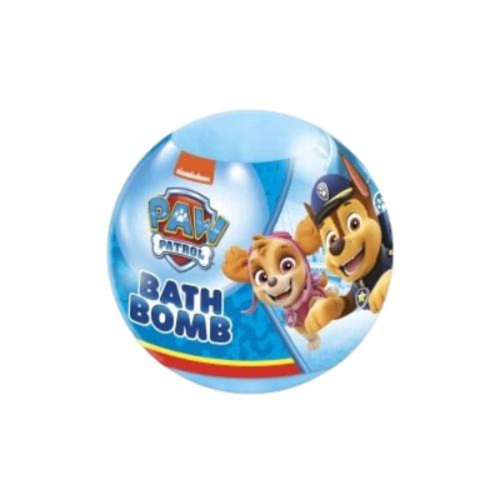 Paw Patrol ефервесцентна бомба за баня за деца, PSI, 100 гр