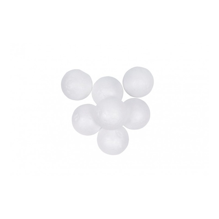 Set 6 sfere polistiren COLORARTE, 4,5cm