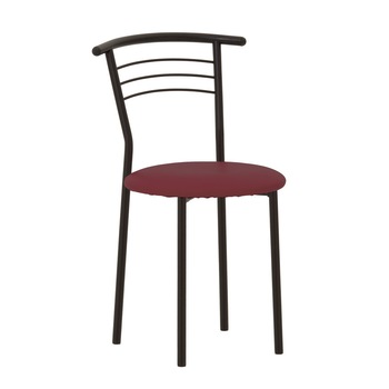 Scaun bucatarie MARCO Black, Carmin piele ecologica Scaun bucatarie MARCO Black, Carmin piele ecologica