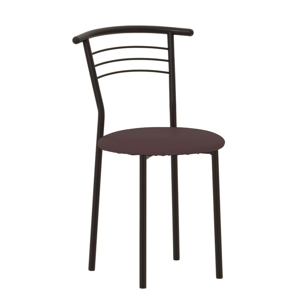 Scaun bucatarie MARCO Black, Piele ecologica, Wenge