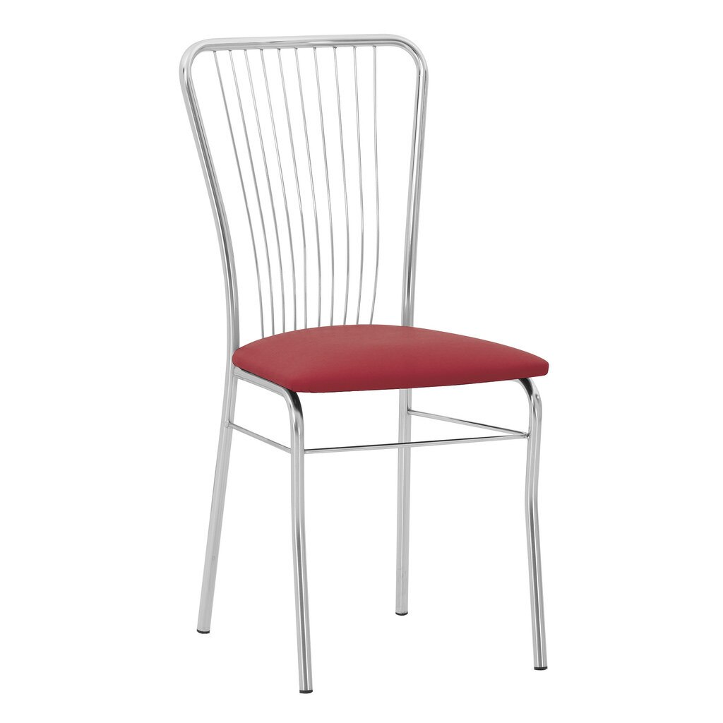 Scaun bucatarie NERON, Carmin piele ecologica